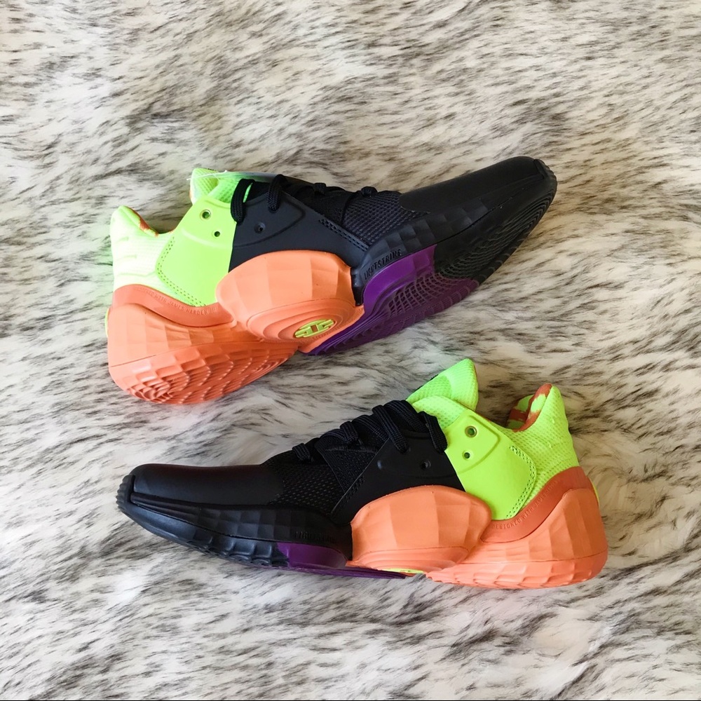 Adidas Harden Vol. 4 Black Green Orange Purple